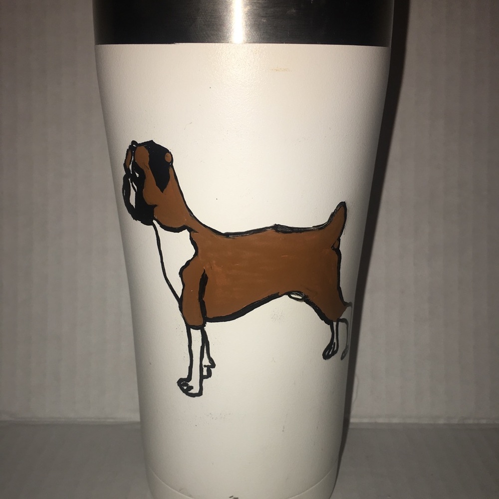 Ozark Trail Tumbler With Hand Painted Boxer